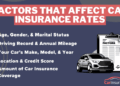 Factors Affecting Insurance Rates - Savage Financial Services